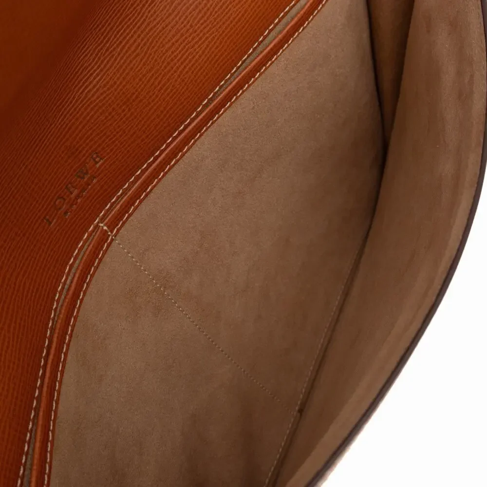 LOEWE Anagram Embossing Leather Clutch Bag Brown 13-15” Laptop Case Sleeve